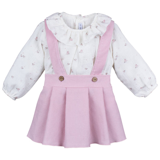 Odette Dungaree skirt set